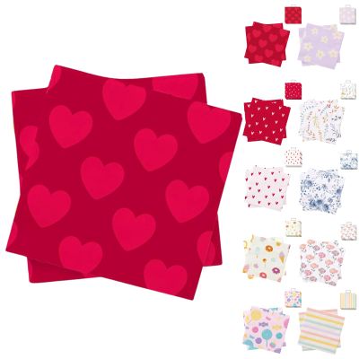 ANDINUS Set of 40 Paper Napkins, 33 x 33 cm, Decorated, Fun and Colorful Designs for Parties, Birthdays, Events, Office, and Everyday Use (HEARTS-B)