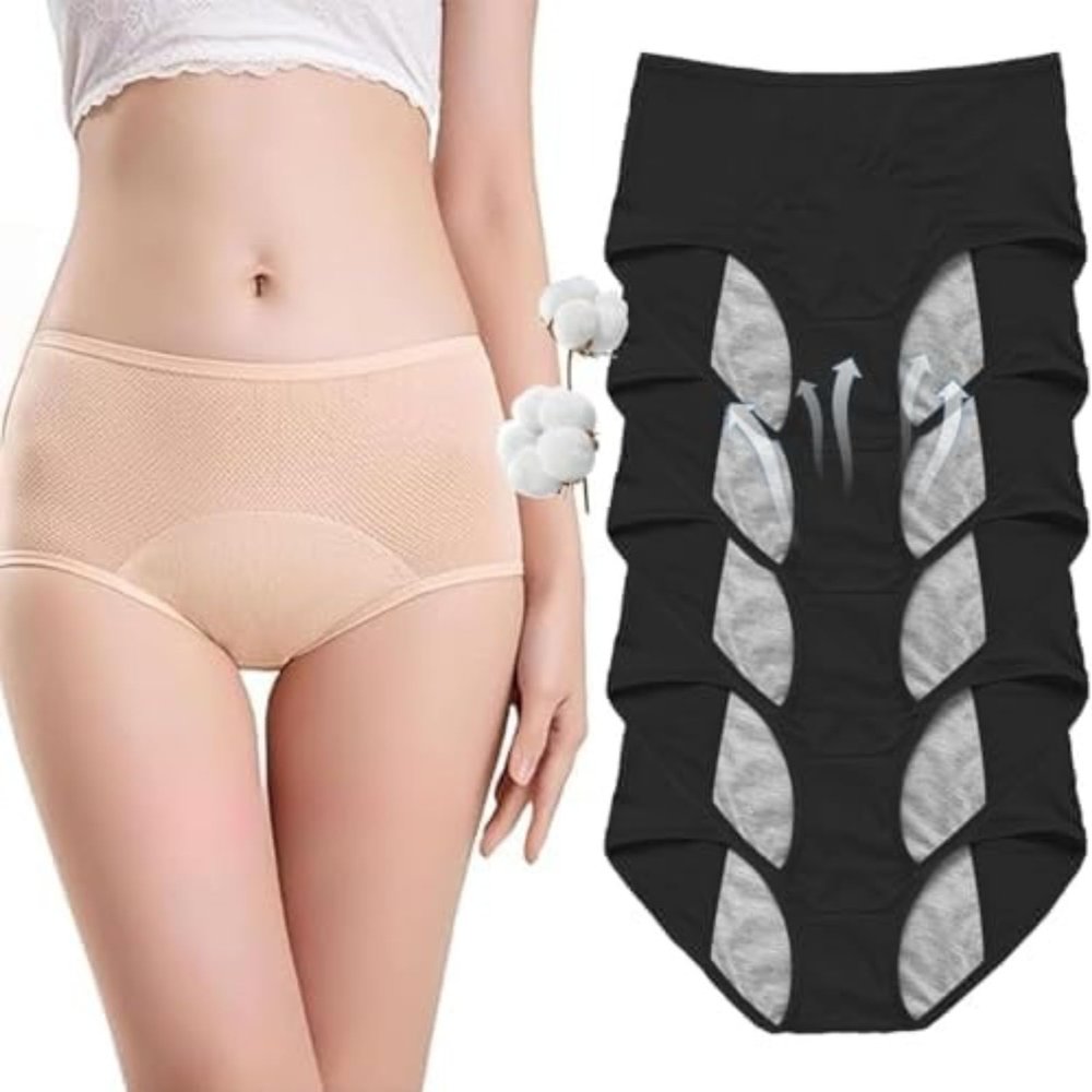 Women's Incontinence Underwear, Washable and Reusable Cotton Underwear for Women Over 60