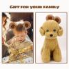 Cute Brown Bear-Ear Headband, Fluffy Animal-Ear Hairband for Makeup, Washing, Cosplay, Halloween Costume, Adult Women (F, One Size) view 2
