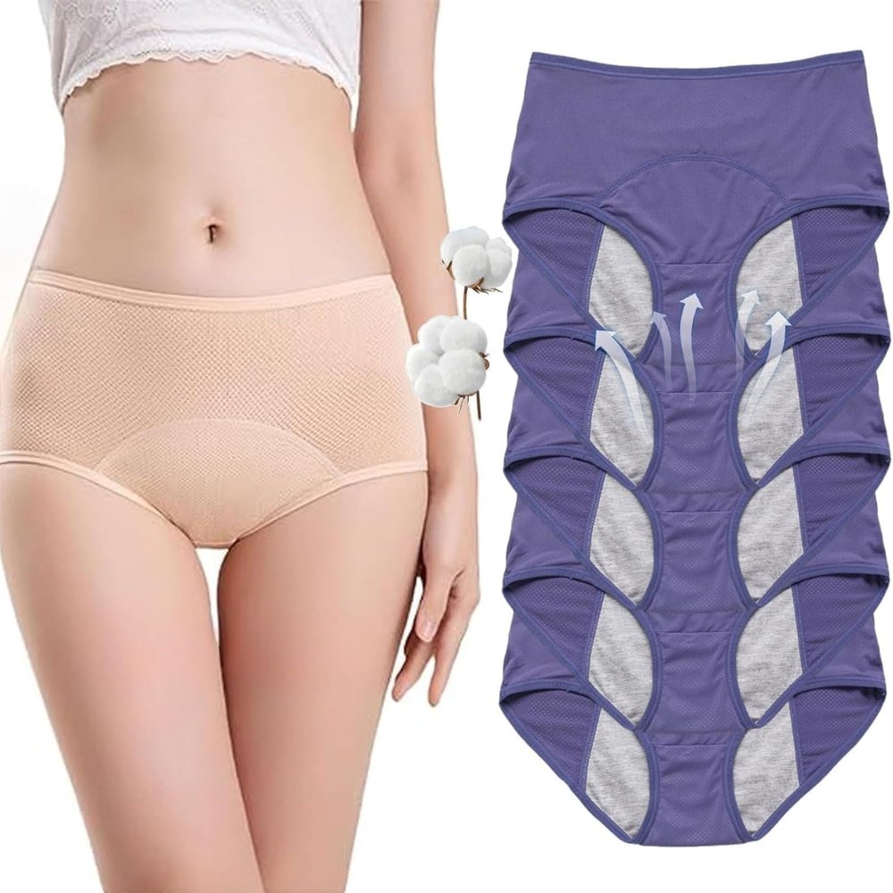 Women's Incontinence Underwear, Leakproof, Washable Cotton Panties