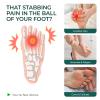Welnove Ball-of-Foot Cushions for Women and Men, 1/8" and 1/4" Thick, Felt Metatarsal Pads, 4 Pairs view 2