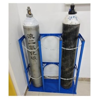 Heavy-Duty Steel Oxygen Cylinder Holder and Storage Rack