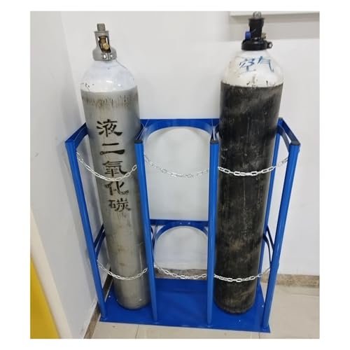 Heavy-Duty Steel Oxygen Cylinder Holder and Storage Rack