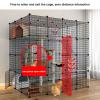 Indoor Pet Playpen, Removable Enclosure with Doors for Small Animals view 3