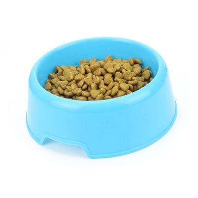 Abaodam 2-Piece Plastic Dog Bowl Set for Puppies and Dogs, Blue