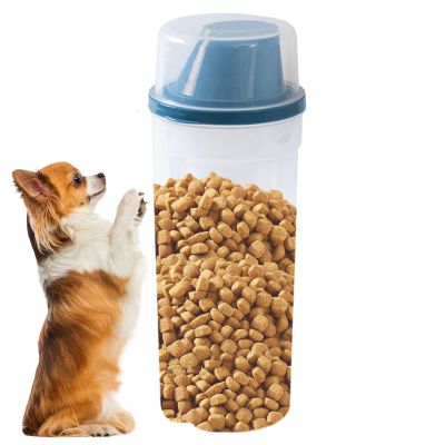 Pet Food Storage Containers, 1,500 mL, Transparent, with Handle, 2-Pack