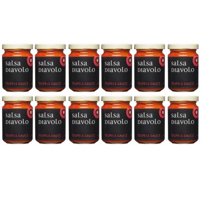 La Gallinara Trattoria Anna Salsa Diavolo Italian Devil’s Sauce, 12 x 130 g, incl. FeinWert e-book