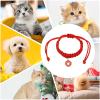 Year of the Snake Woven Red Pet Collar, Adjustable view 4