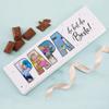 Herz & Heim XXL Personalized Photo Chocolate Gift for Mom, Dad, Grandma, Grandpa, Aunt, or Uncle, 300 g (Dad) view 2