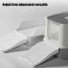 Pruojhw Cat Litter Box Steps, Height-Adjustable Litter-Collecting Stair view 2