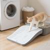 Pruojhw Cat Litter Box Steps, Height-Adjustable Litter-Collecting Stair view 3