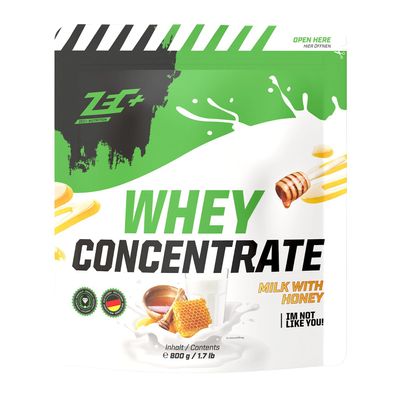 ZEC+ Whey Concentrate 800 g Protein Powder, Milk & Honey
