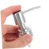 Stainless Steel Lotion Bottle Replacement Pump Heads, 4-Pack, Silver view 4