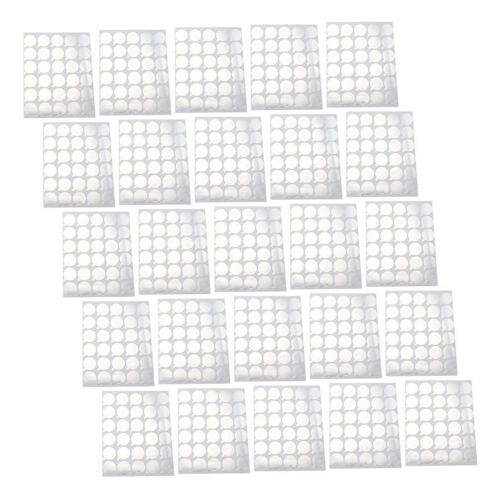 BUTIFULSIC 25-Sheet Round Aluminum Foil Lash Glue Stickers