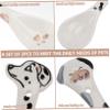 HAPINARY 2-Piece Ceramic Dog Food Spoons with Pattern view 3