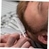 SOLUSTRE Stainless Steel Folding Comb for Men, Silver view 2
