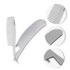 SOLUSTRE Stainless Steel Folding Comb for Men, Silver view 4