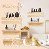Generic Floating Bookshelves, Space-Saving Decor, 3-Piece Organization view 2