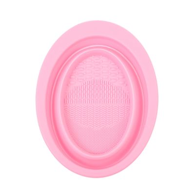 Foldable Silicone Makeup Brush Cleaner, Pink, for Home