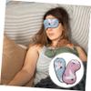 FONDOTIN 2-Pack Sleep Masks, Lightweight, Elastic, Light-Blocking Satin Eye Covers for Women and Men view 2