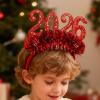 2026 Happy New Year Sequin Tassel Headband view 2