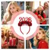 2026 Happy New Year Sequin Tassel Headband view 4