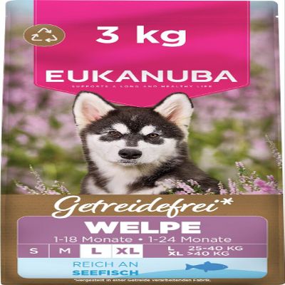 Eukanuba Grain-Free Fish Puppy Food for Large Breeds, 3 kg