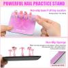 Mwqpgyh Acrylic Nail Stand with Magnetic Base view 3