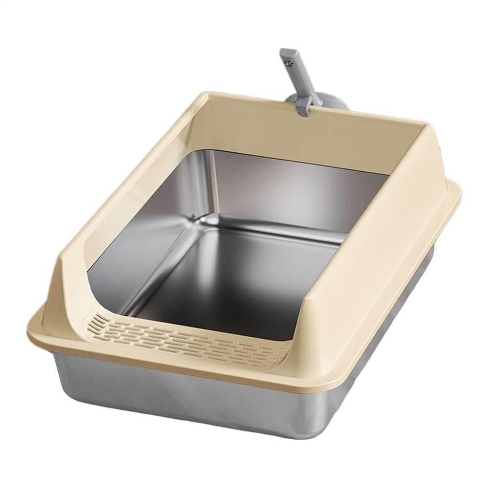 Cat Fang Easy Clean Litter Box with Durable Scoop for Kittens and Cats