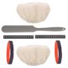 Mikinona Sourdough Starter Accessory Set with Fabric Covers, Date Bands, Thermometer, Stickers, and Spatula for Glass Jars view 1