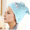Blue Polyester Cat-Ear Hair-Drying Cap for Home view 2