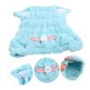 Blue Polyester Cat-Ear Hair-Drying Cap for Home view 4