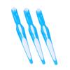 Plastic Denture Brushes, Double-Sided, Blue, 6-Pack view 1