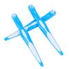 Plastic Denture Brushes, Double-Sided, Blue, 6-Pack view 3