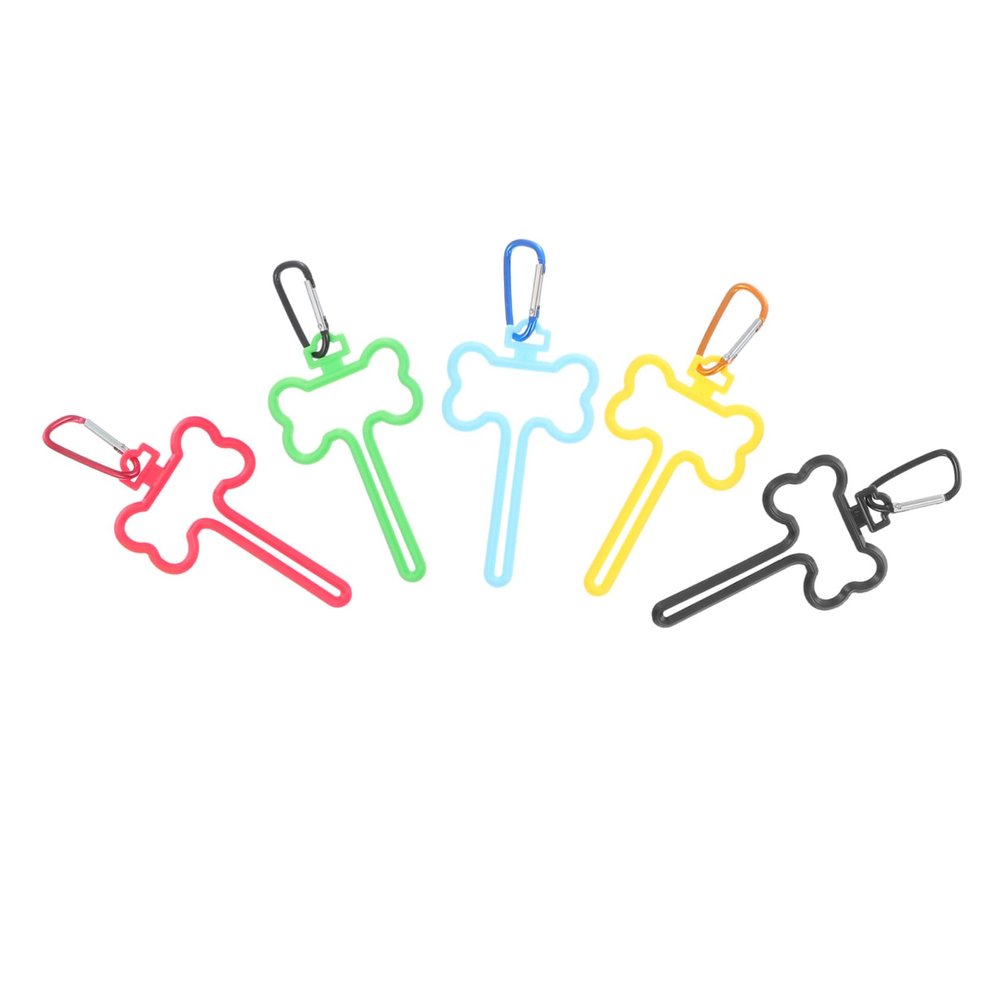 LOORGVEL 5-Pack Dog Poop Bag Holders with Clip, Multicolor