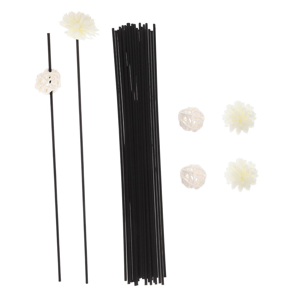 Ciieeo Summer Essential Oil Diffuser Sticks with Rattan and Fiber Decor