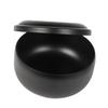 ELAYARD Black Stainless Steel Shaving Bowl with Lid view 1