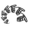 LOORGVEL Dog Muzzle, 7-Piece Set, Breathable Plastic Basket with Adjustable PU Leather Strap for Large Dogs view 1