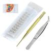 Ear Seed Acupuncture Kit with Crystal Beads, White Diamonds, 20 Pieces view 1