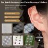 Ear Seed Acupuncture Kit with Crystal Beads, White Diamonds, 20 Pieces view 2