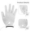 Electrode Gloves, Conductive, 1 Pair, White, Silver Fiber/PE view 3