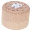 TOGEVAL Wooden Baby Tooth Keepsake Box for Children view 1