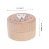 TOGEVAL Wooden Baby Tooth Keepsake Box for Children view 2