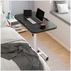 Height-Adjustable Overbed Table with Lockable Casters and Tilting Desk view 3