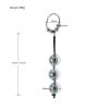 ZeeKoug 30 mm Plug-Ring-Zubehör, Metall mit 3 Kugeln view 2