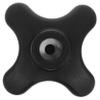 HONMEET Non-Slip Black Rubber Crutch Tips for Canes and Trekking Poles view 1