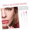 HAMPPLIES Silicone Lip Brushes, 6 Count, with Caps, Portable and Soft view 2
