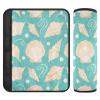 Nexawaveo Car Seat Belt Covers, Cute Shells, Turquoise, Soft Flannel Shoulder Pads for Infant Car Seats, Strollers, and Backpacks view 1