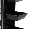 HUOMMGS 6-Tier Salon Trolley with 5 Drawers, 4 Wheels, 80 kg Capacity, Black view 4