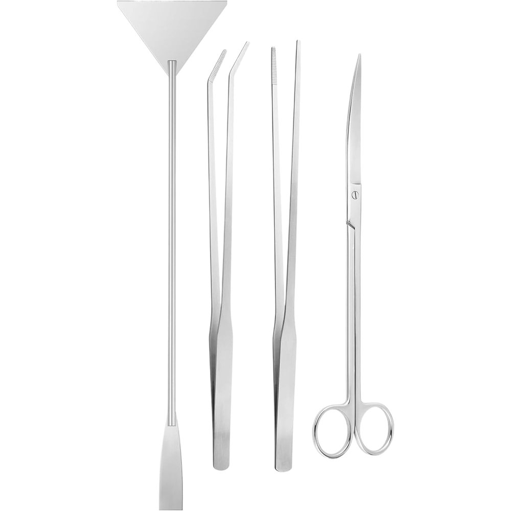 Aquarium Cleaning Tools, Ergonomic Stainless Steel Long Tweezers